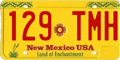NM license plate 129TMH