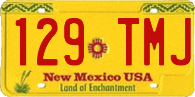 NM license plate 129TMJ