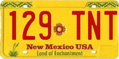 NM license plate 129TNT