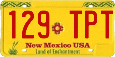NM license plate 129TPT