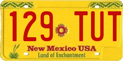 NM license plate 129TUT