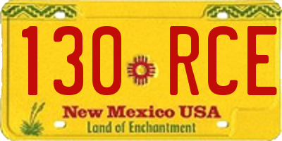 NM license plate 130RCE