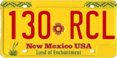 NM license plate 130RCL