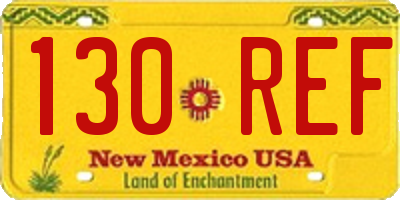 NM license plate 130REF