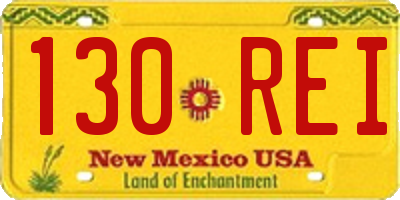 NM license plate 130REI