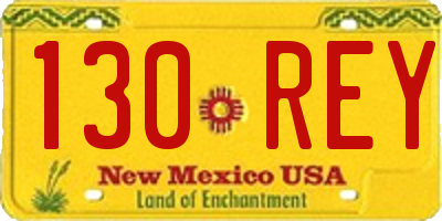 NM license plate 130REY
