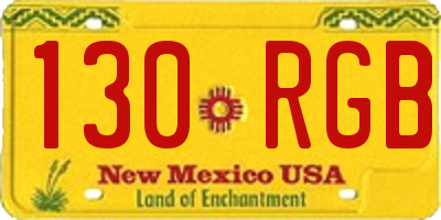 NM license plate 130RGB