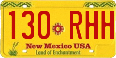 NM license plate 130RHH