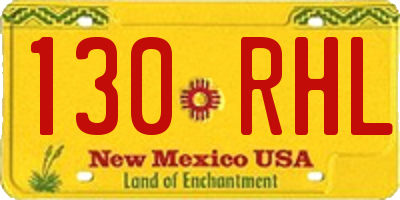 NM license plate 130RHL