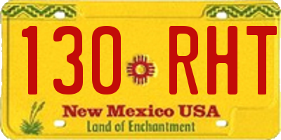 NM license plate 130RHT