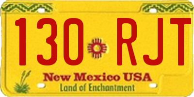 NM license plate 130RJT