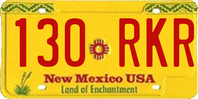 NM license plate 130RKR