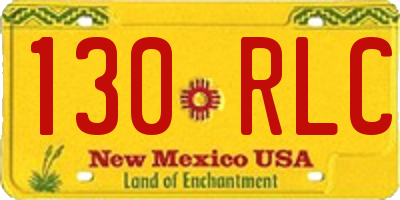 NM license plate 130RLC
