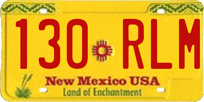 NM license plate 130RLM