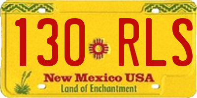 NM license plate 130RLS