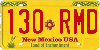 NM license plate 130RMD