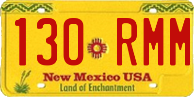 NM license plate 130RMM