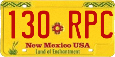 NM license plate 130RPC