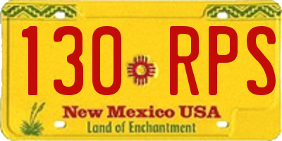 NM license plate 130RPS