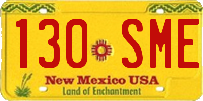 NM license plate 130SME
