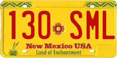 NM license plate 130SML