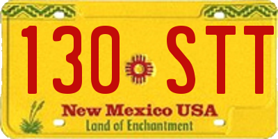 NM license plate 130STT