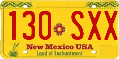NM license plate 130SXX