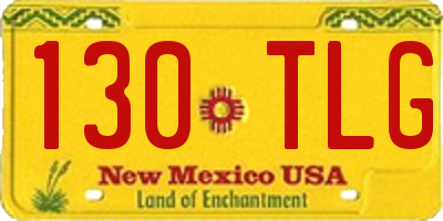 NM license plate 130TLG