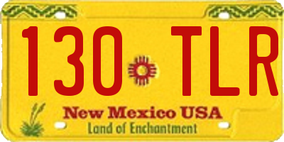 NM license plate 130TLR