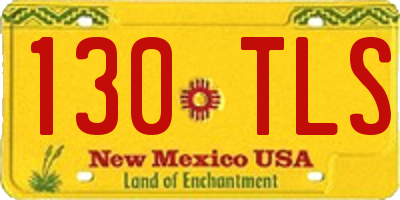 NM license plate 130TLS