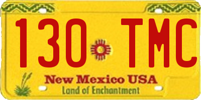 NM license plate 130TMC