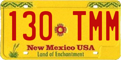 NM license plate 130TMM