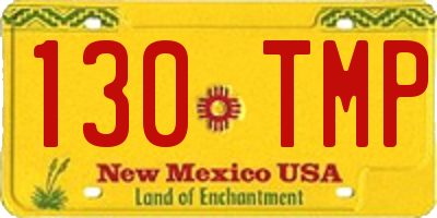 NM license plate 130TMP