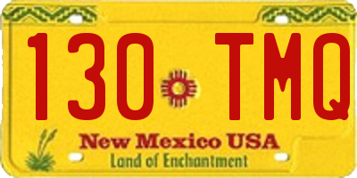NM license plate 130TMQ