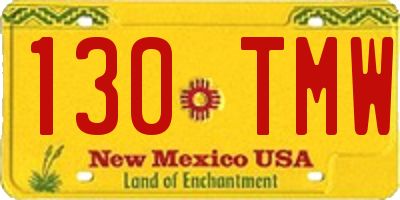 NM license plate 130TMW