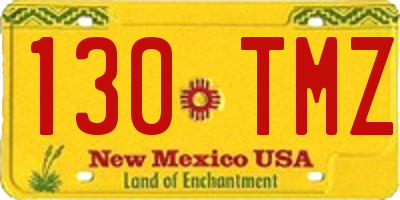 NM license plate 130TMZ