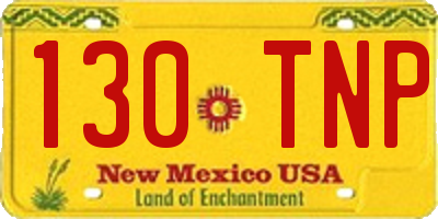 NM license plate 130TNP