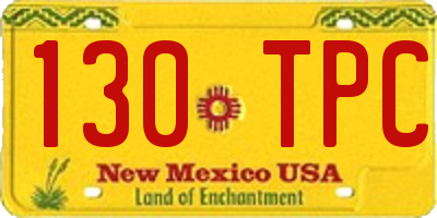 NM license plate 130TPC