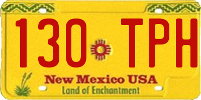 NM license plate 130TPH