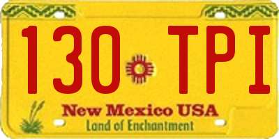NM license plate 130TPI
