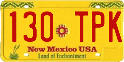 NM license plate 130TPK