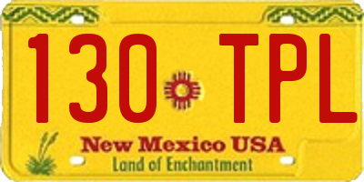 NM license plate 130TPL