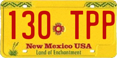 NM license plate 130TPP