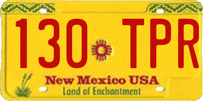 NM license plate 130TPR