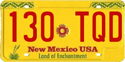 NM license plate 130TQD