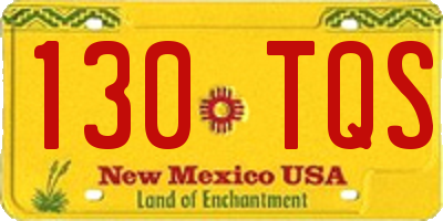 NM license plate 130TQS