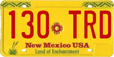 NM license plate 130TRD