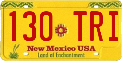 NM license plate 130TRI