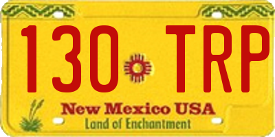NM license plate 130TRP