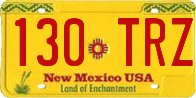 NM license plate 130TRZ